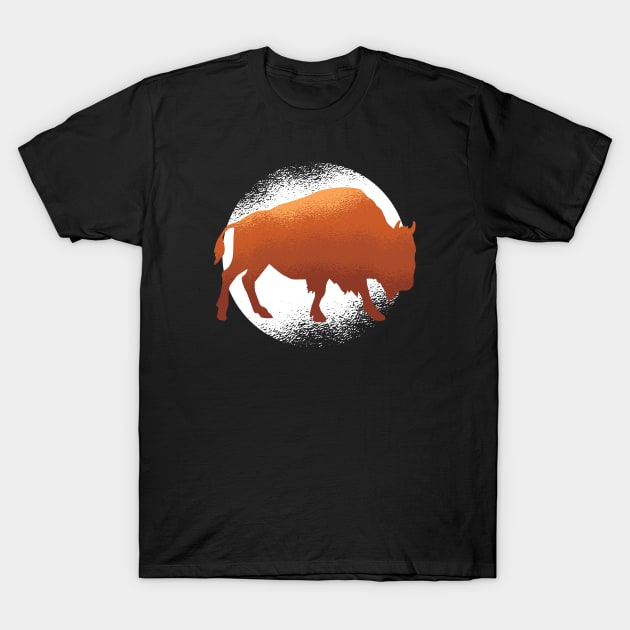 Brown Bison T-Shirt by EarlAdrian